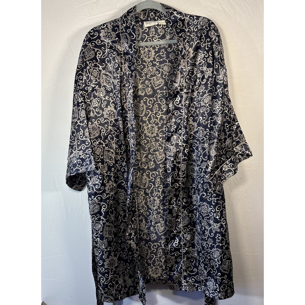 Emma C. Vintage Wrap Robe Floral Boho Classic Cottagecore Y2K Lounge Kimono
